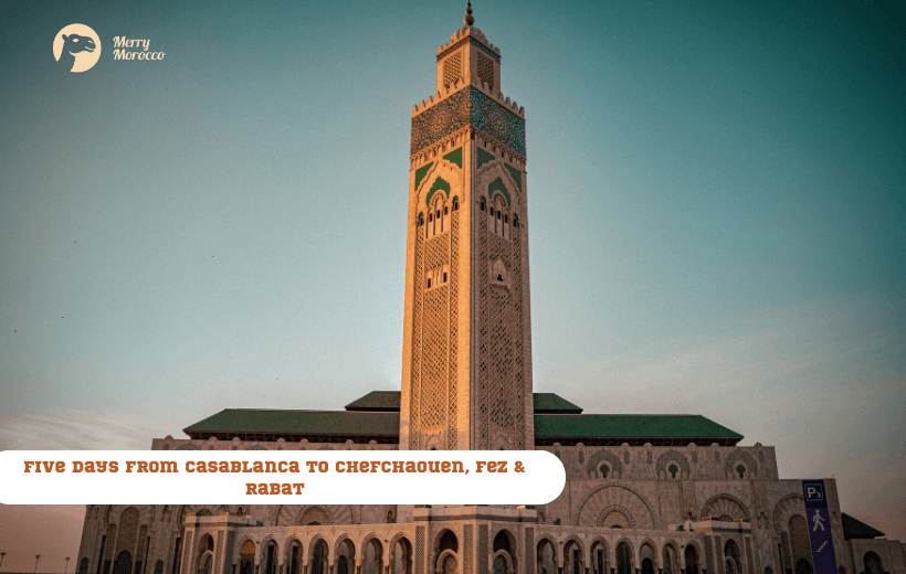5 days From Casablanca to Chefchaouen, Fez & Rabat